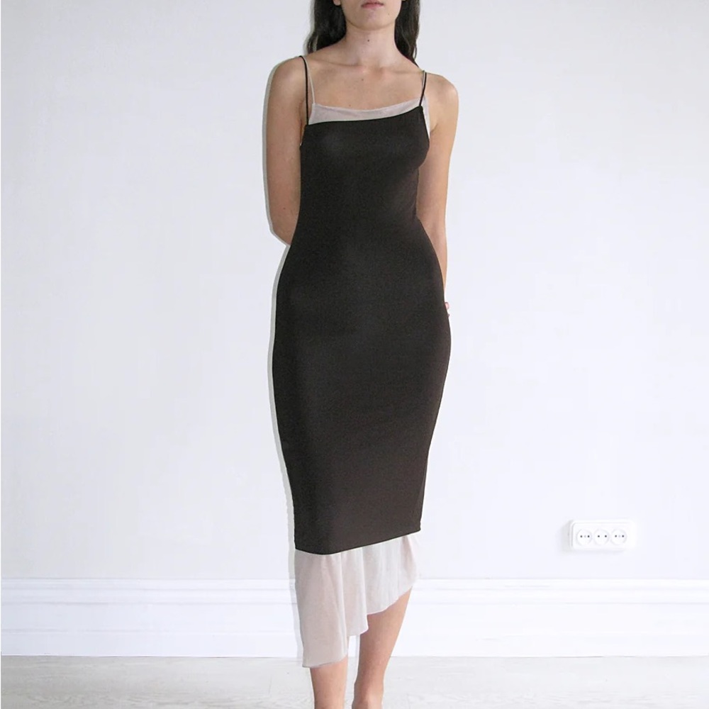 Paloma Wool Black and White Maxi Dress